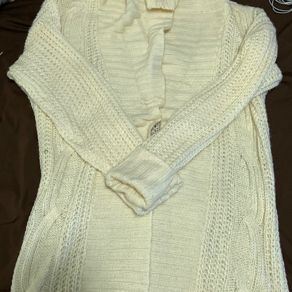 Oversized white robe